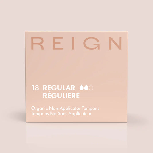 Reign Non-Applicator Organic Tampons- Regular