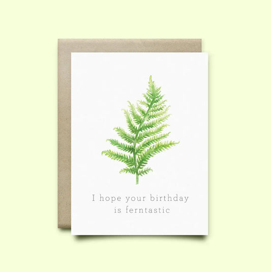 Wild Canary Fern Card