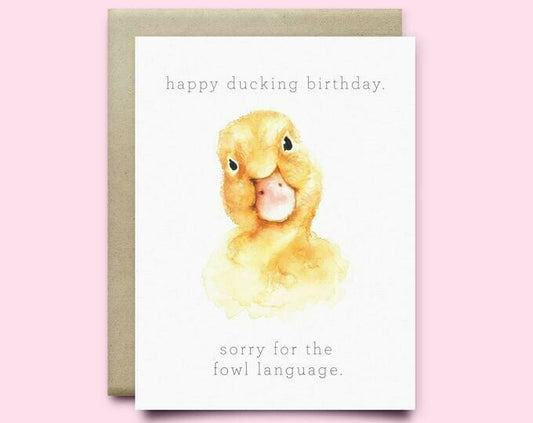 Wild Canary Duck Card