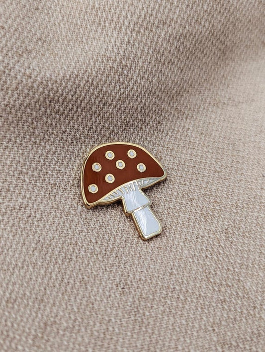Mimi & August Enamel Mushroom Pin