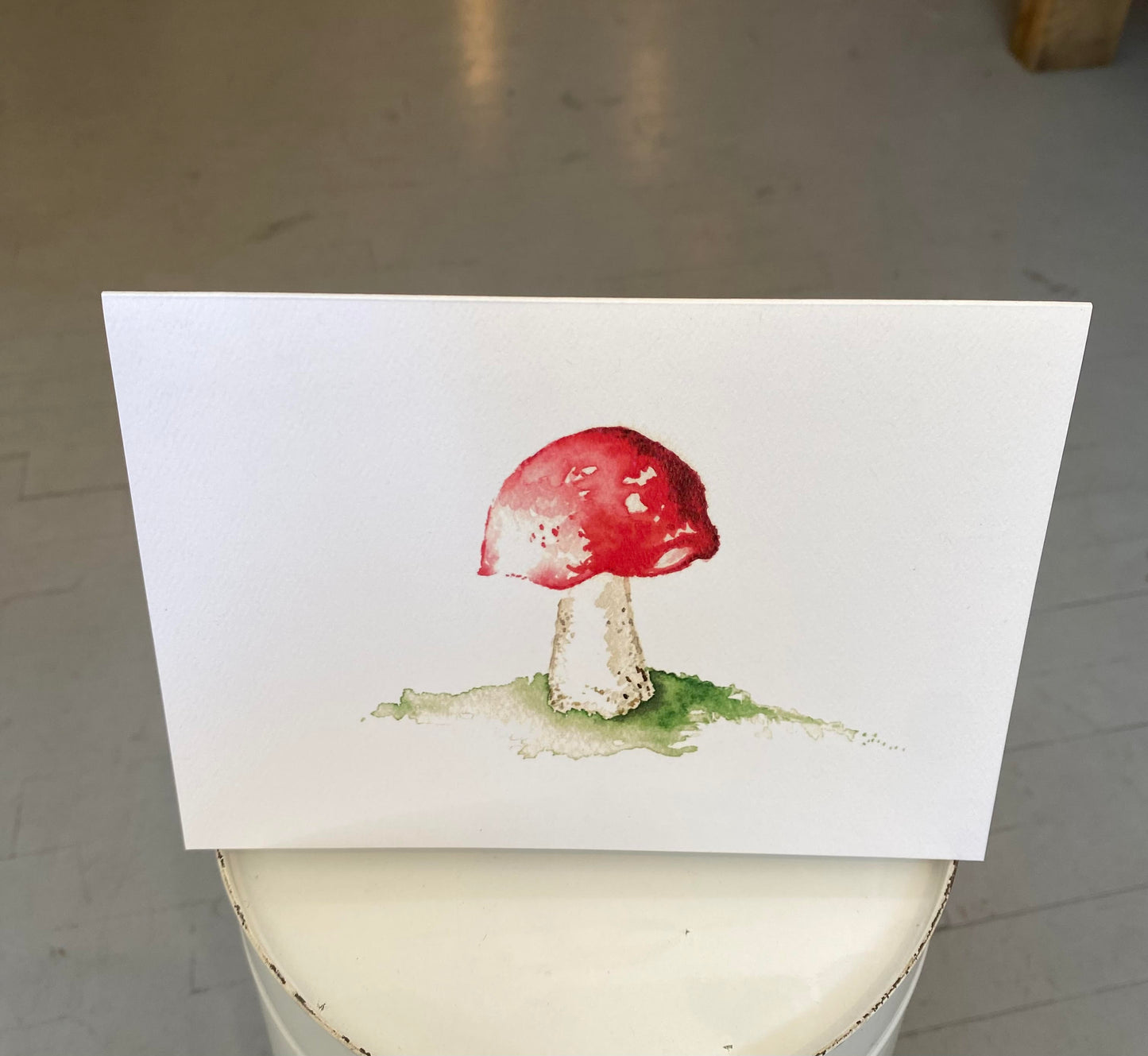 Winecap Watercolours Mushroom Card